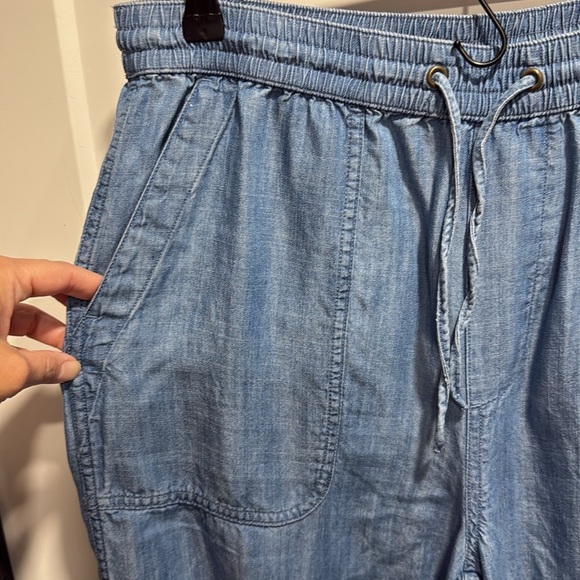 Lands End Size 10 Casual Blue Drawstring Pants - Picture 4 of 9